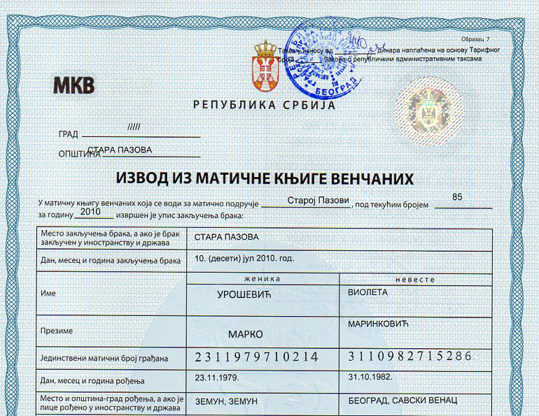 Sklapanje braka sa stranim državljaninom